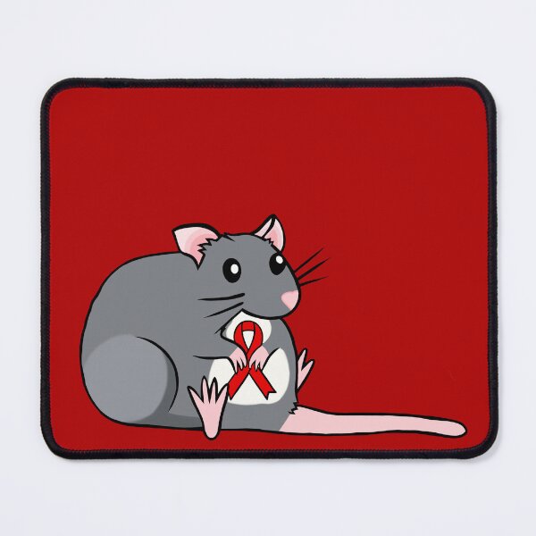 Item preview, Chubby Rat Awareness Ribbon (Red) designed and sold by CaitlynConnor.