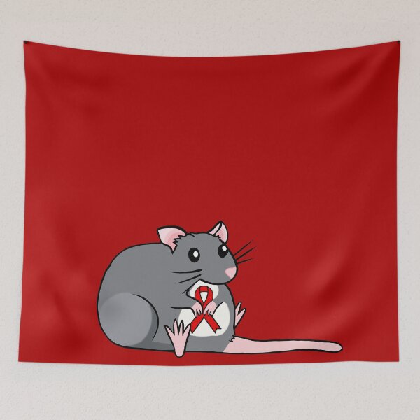 Item preview, Chubby Rat Awareness Ribbon (Red) designed and sold by CaitlynConnor.