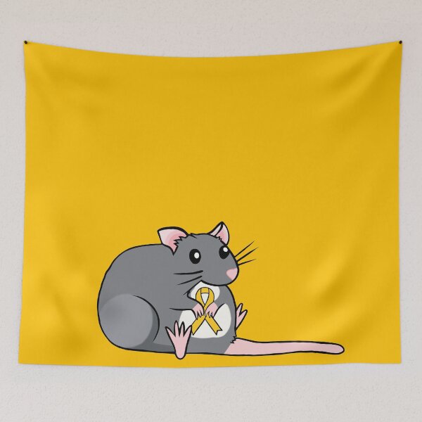 Item preview, Chubby Rat Awareness Ribbon (Yellow) designed and sold by CaitlynConnor.