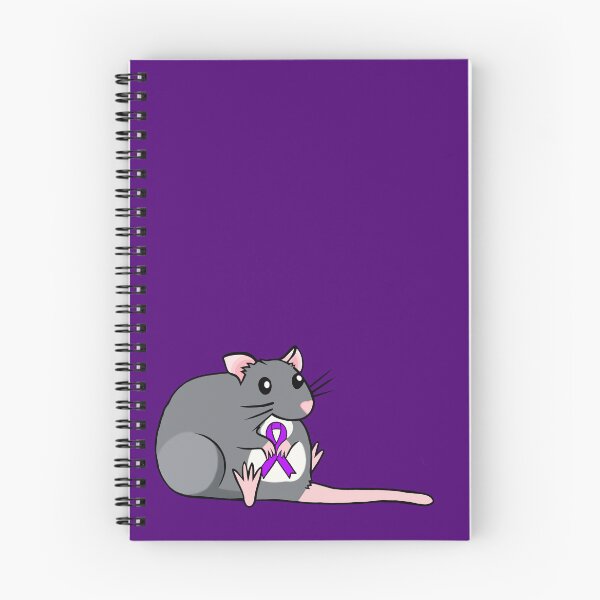 Item preview, Chubby Rat Awareness Ribbon (Purple) designed and sold by Chronic Illness Awareness Shop.