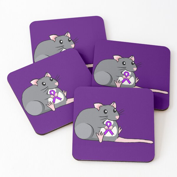 Aperçu de l'œuvre Ruban de sensibilisation aux rats potelés (violet) créée et vendue par CaitlynConnor.