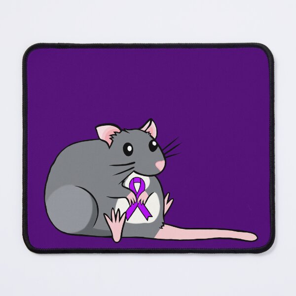 Item preview, Chubby Rat Awareness Ribbon (Purple) designed and sold by CaitlynConnor.
