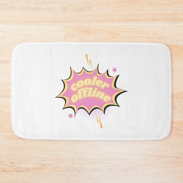 Item preview, Pink and Yellow Glowy COOLER OFFLINE Design designed and sold by BRITTSTICKERSS.