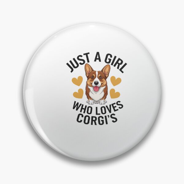 Item preview, Just A Girl Who Loves Corgis - Heart Design designed and sold by Peter Stawicki.