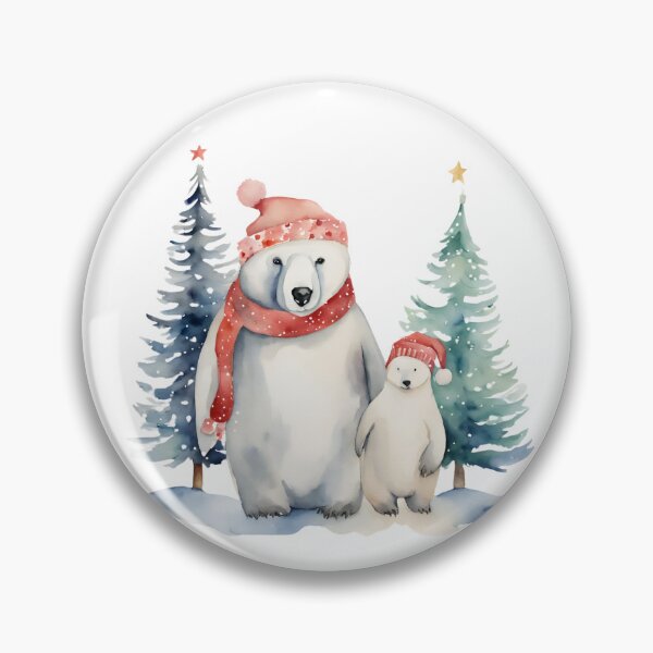 Item preview,   Polar Bears Watercolor,  Polar Bear Family, north pole,arctic, snow, winter,climat change, national recycling day designed and sold by KolorellaS.