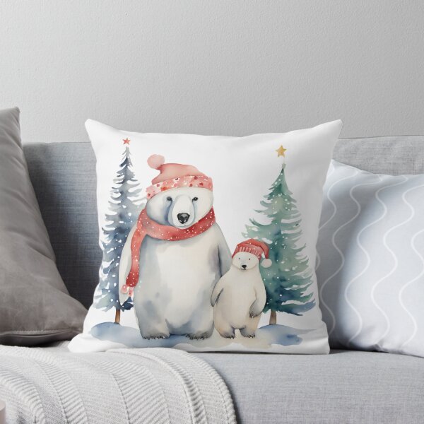 Item preview,   Polar Bears Watercolor,  Polar Bear Family, north pole,arctic, snow, winter,climat change, national recycling day designed and sold by KolorellaS.
