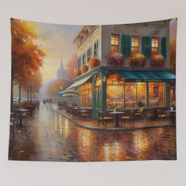 Item preview, Golden Hour at the Corner Café designed and sold by BlareBlare.