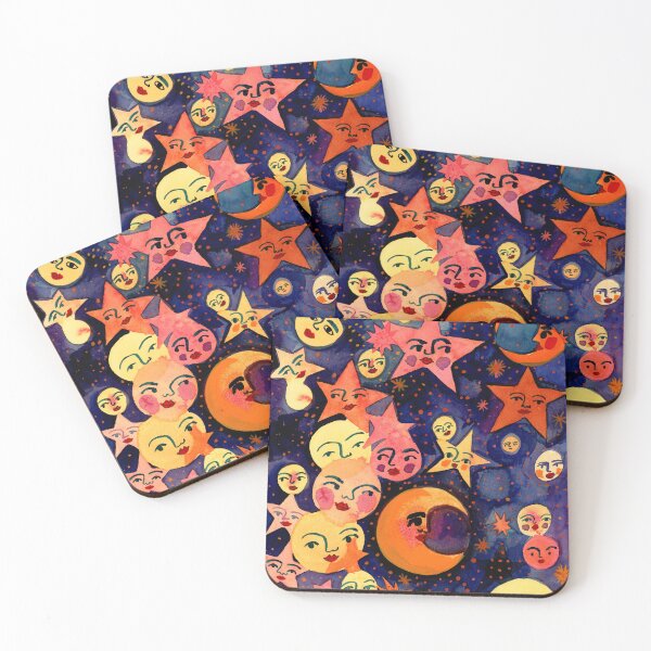 Item preview, Retro Celestial Pattern for College Dorm Decor 90sIllustrator Jemma Jamie SKidmore  designed and sold by Jemma Jamie Skidmore.
