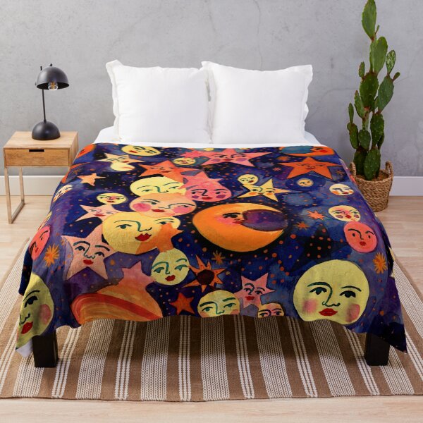 Item preview, Retro Celestial Pattern for College Dorm Decor 90sIllustrator Jemma Jamie SKidmore  designed and sold by Jemma Jamie Skidmore.
