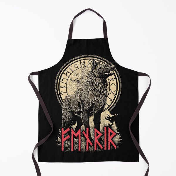 Item preview, Viking Fenrir Wolf Of Odin Norse Mythology Nordic Runes designed and sold by GrandeDuc.