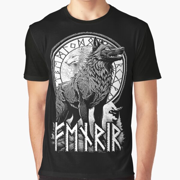 Item preview, Viking Fenrir Wolf Of Odin Norse Mythology Nordic Runes designed and sold by GrandeDuc.