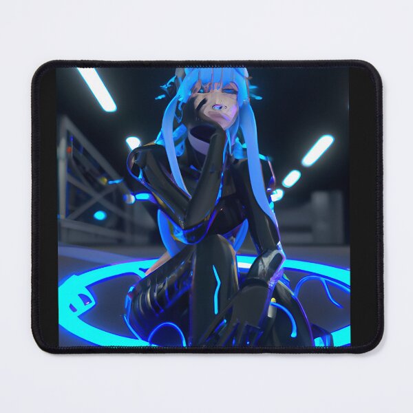 Item preview, Cyber Girl, Neon Blue designed and sold by Chubuter.