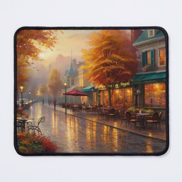 Artikelvorschau, Autumn Glow on a Cozy Street Café entworfen und verkauft von BlareBlare.
