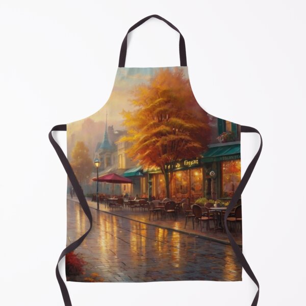 Item preview, Autumn Glow on a Cozy Street Café designed and sold by BlareBlare.