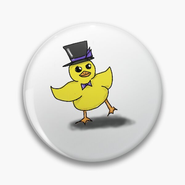 Item preview, Cute litte ducky with a tophat designed and sold by ShadowX1234.