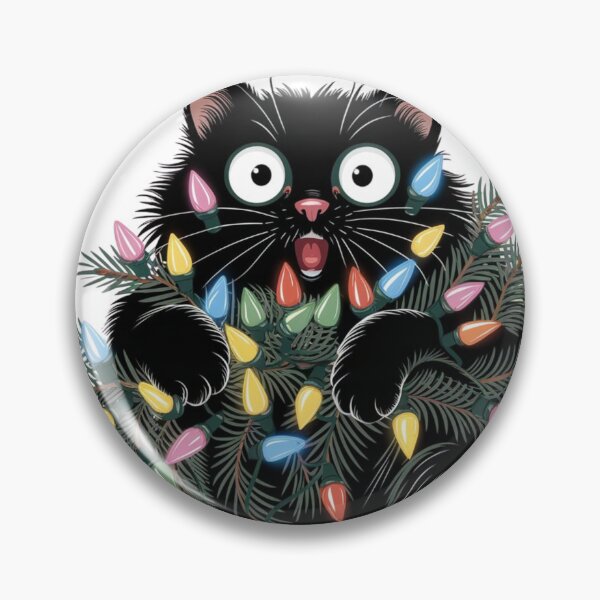 Item preview,  Funny Christmas Cat, Meowy Christmas, Santa's little helper, Be happy designed and sold by KolorellaS.