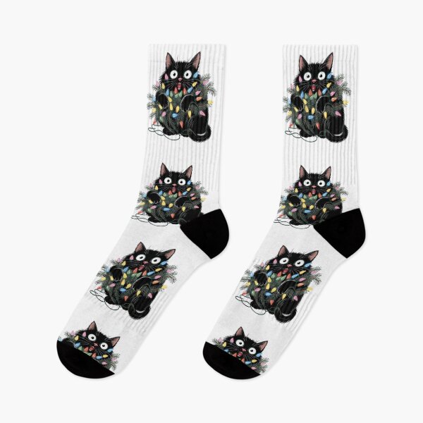 Item preview,  Funny Christmas Cat, Meowy Christmas, Santa's little helper, Be happy designed and sold by KolorellaS.
