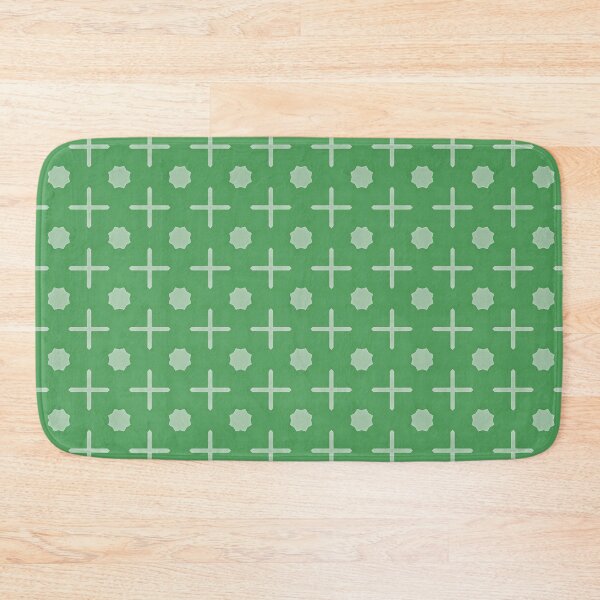 Item preview, Green Background with Cross and Star Shapes designed and sold by Genie-0750.