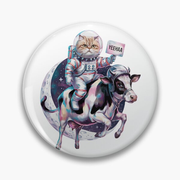 Item preview, Cute Astronaut Cat - Cow Jumped Over The Moon - Conspiracy Theory designed and sold by Conspiracy Crew.