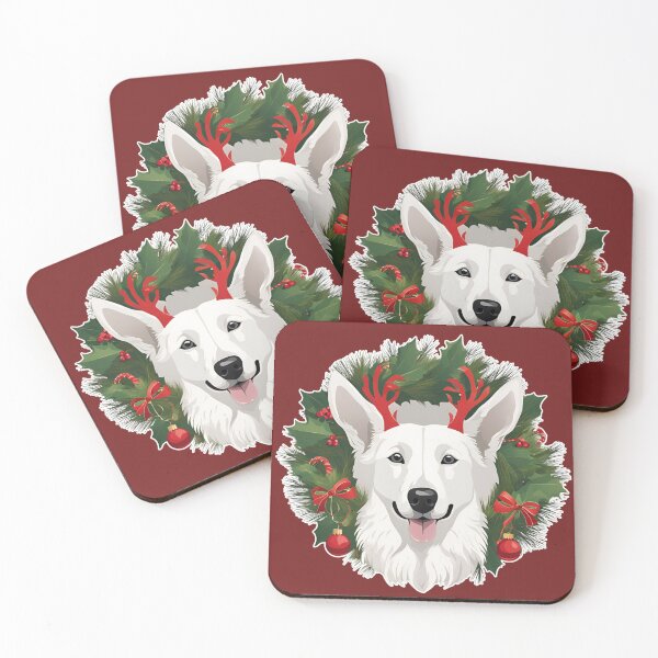 Item preview, Jolly Christmas - White Swiss Shepherd Nose Edition designed and sold by GoodyPaws.