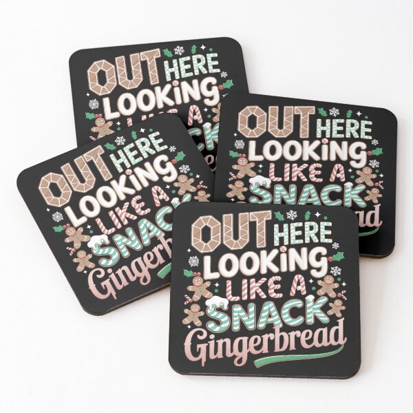 Item preview, Out Here Looking Like A Snack Gingerbread - This funny gift is perfect for lovers of holiday humor and sweet vibes! designed and sold by ZyziowskyArt.