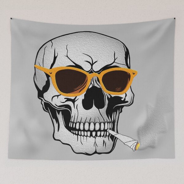 Item preview, Smoking Skull designed and sold by onboarddesigns.