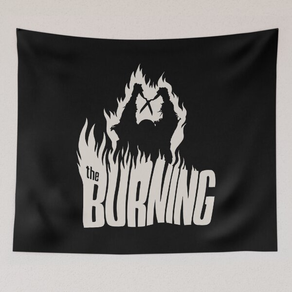 Item preview, The Burning 80s horror movie white designed and sold by LapinMagnetik.