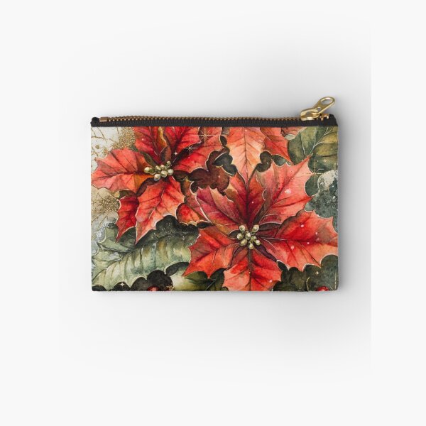 Item preview, Festive Watercolor Poinsettia Arrangement designed and sold by Cris888.