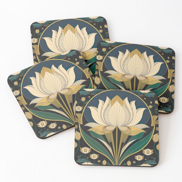 Item preview, Egyptian Lotus in Art Deco style designed and sold by Tamas Das.