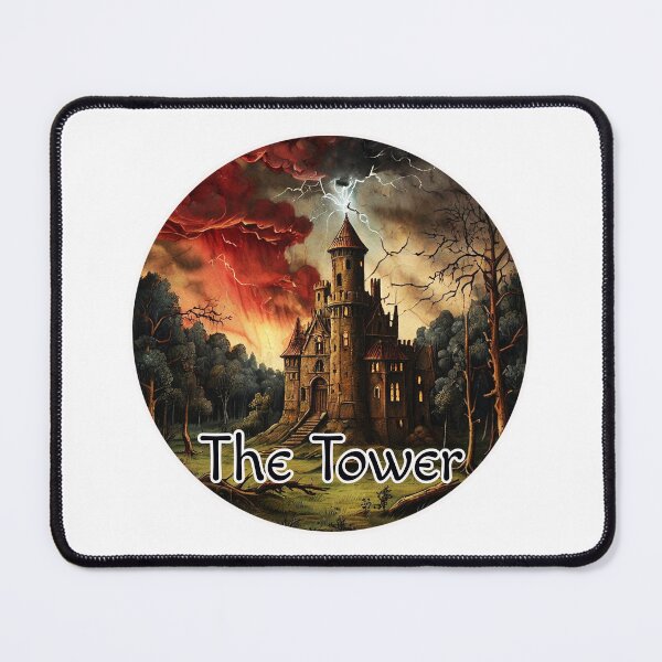 Item preview, Major Arcana Tarot Cards - The Tower Struck by Lightning Card designed and sold by Pixel Waite.
