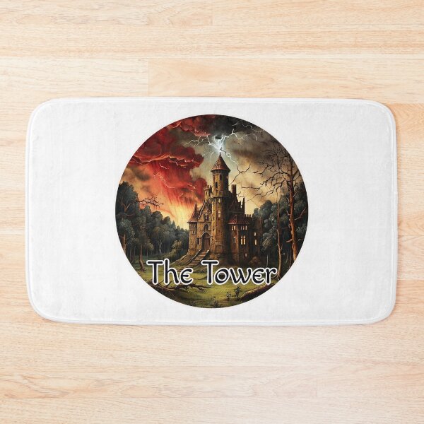 Item preview, Major Arcana Tarot Cards - The Tower Struck by Lightning Card designed and sold by Pixel Waite.