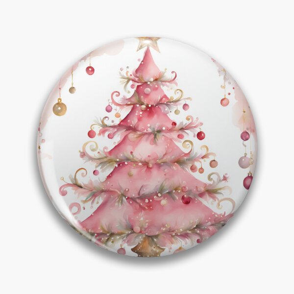 Item preview,   Pink Trees , Christmas Tree Farm, Christmas Tree Path, Cute Winter Christams Happy Holidays designed and sold by KolorellaS.