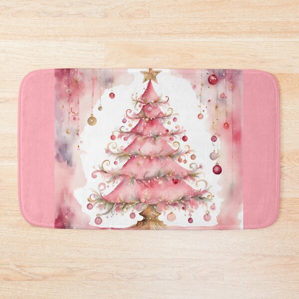 Item preview,   Pink Trees , Christmas Tree Farm, Christmas Tree Path, Cute Winter Christams Happy Holidays designed and sold by KolorellaS.