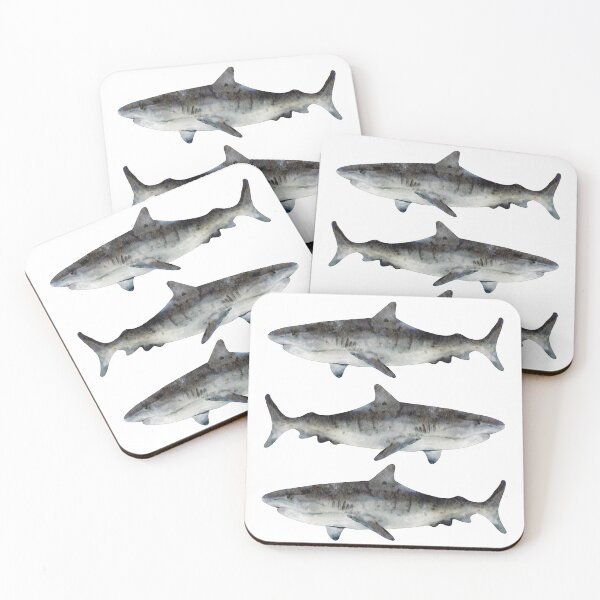 Item preview, Sharks Watercolor Painting T-shirt Underwater Animal designed and sold by TheDiveShirt.