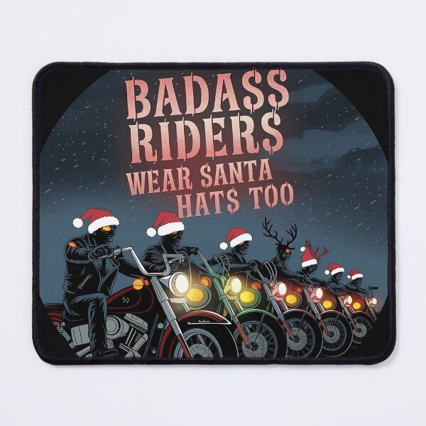 Item preview, Badass Riders Wear Santa Hats Too designed and sold by 0utriders.