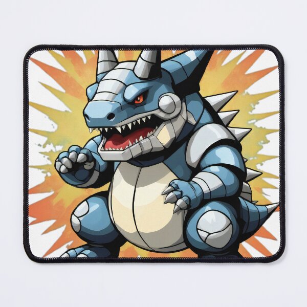Artikelvorschau, Aggron Retro Pixel Sprite entworfen und verkauft von ImmersiveArt Era.