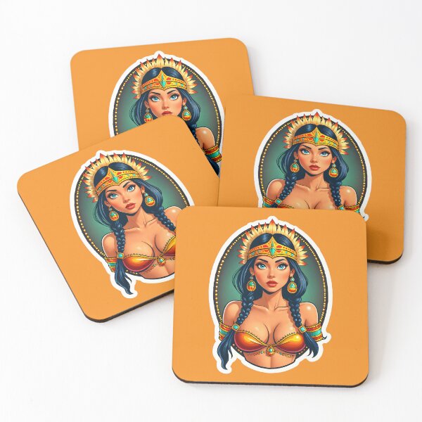 Item preview, Cute Native American Woman designed and sold by TheArtOfPat.