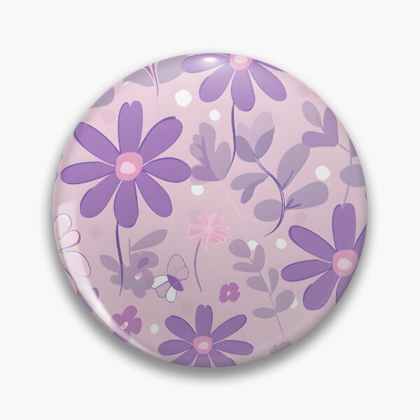 Item preview, Pastel purple pink floral pattern - whimsigoth dark cottagecore  designed and sold by cocomelon168.