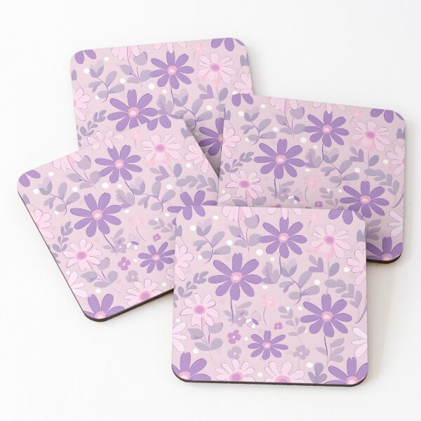 Item preview, Pastel purple pink floral pattern - whimsigoth dark cottagecore  designed and sold by cocomelon168.