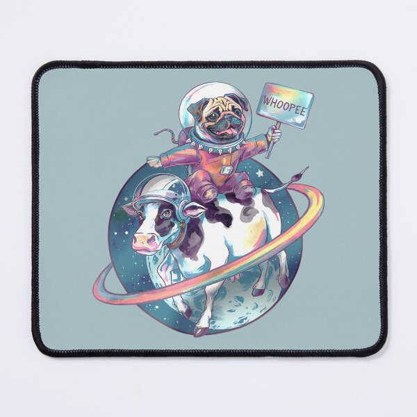 Item preview, Cute Astronaut Pug Dog - Cow Jumped Over The Moon - Conspiracy Theory designed and sold by Conspiracy Crew.