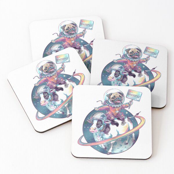 Item preview, Cute Astronaut Pug Dog - Cow Jumped Over The Moon - Conspiracy Theory designed and sold by Conspiracy Crew.