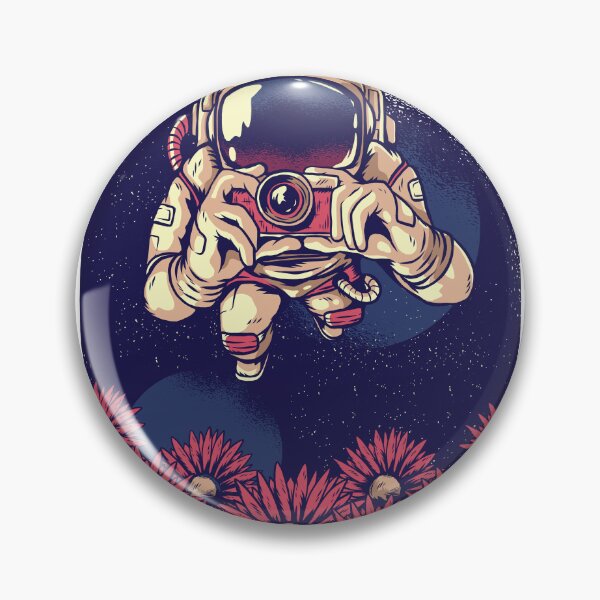 Item preview, Space Explorer Photographing Flowers designed and sold by TurtleDojo.