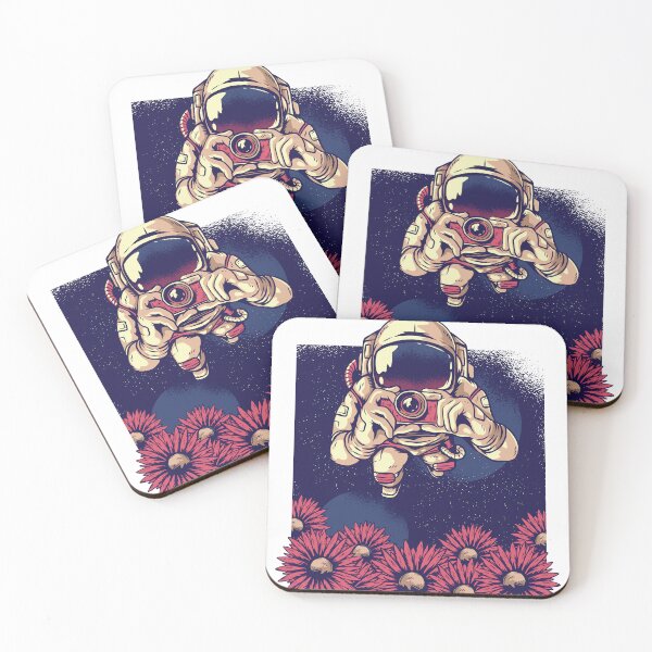 Item preview, Space Explorer Photographing Flowers designed and sold by TurtleDojo.