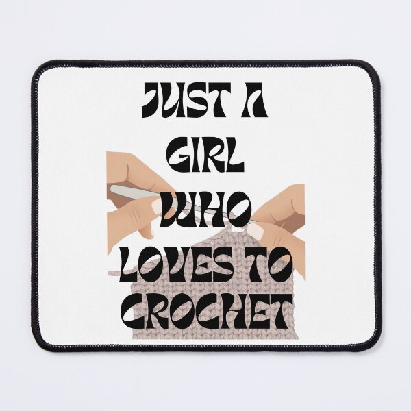 Item preview, Just A Girl who Love Crochet designed and sold by AJdodd.