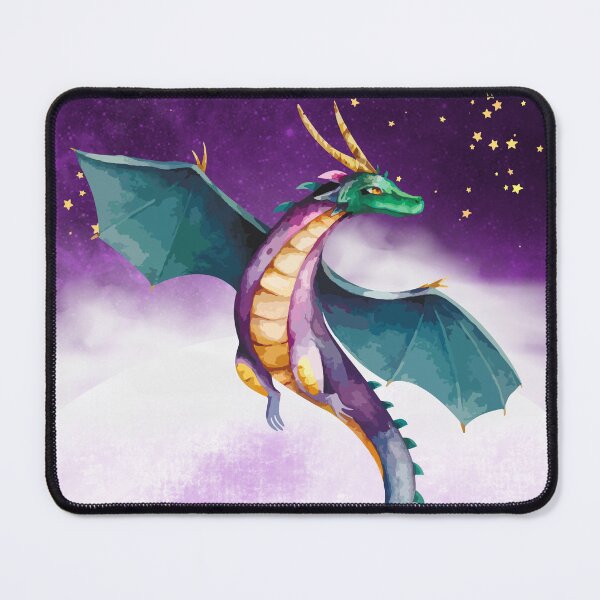 Item preview, Green Dragon with Purple Background designed and sold by Renee Koutsis.