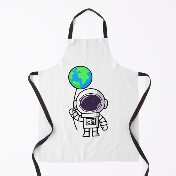Item preview, Cute astronauts cartoon wearing spacesuit Holding the world balloon designed and sold by NoeySmiley55.