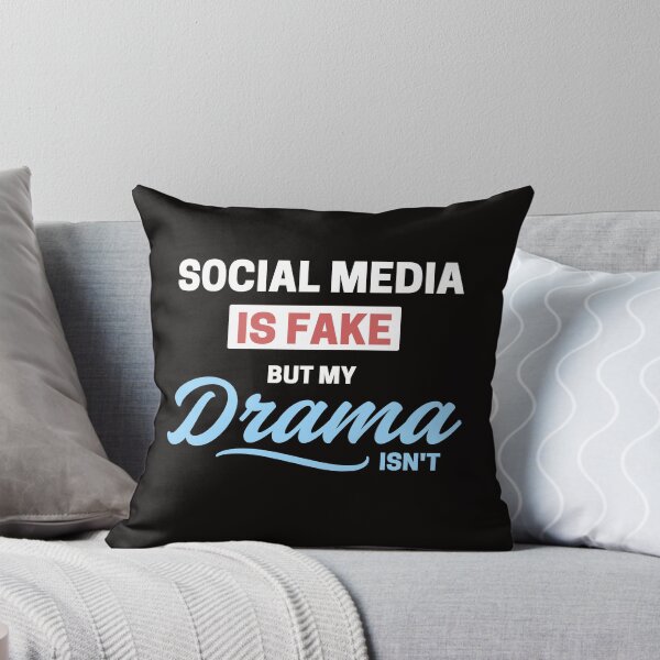 Item preview, Social Media Is Fake, But My Drama Isn’t – A Bold Statement for the Real You designed and sold by DesignDazzles.