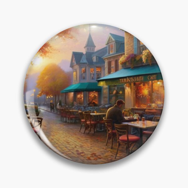 Item preview, Charming Café on an Autumn Lane designed and sold by BlareBlare.