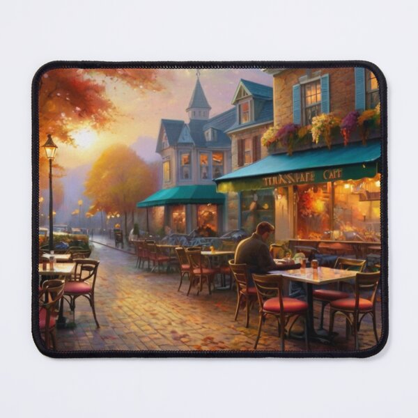 Item preview, Charming Café on an Autumn Lane designed and sold by BlareBlare.