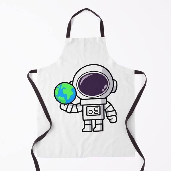 Item preview, Cute astronauts cartoon wearing spacesuit Holding the world designed and sold by NoeySmiley55.